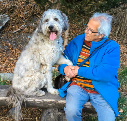 Erich Brandenberger, mit seinem Hund
